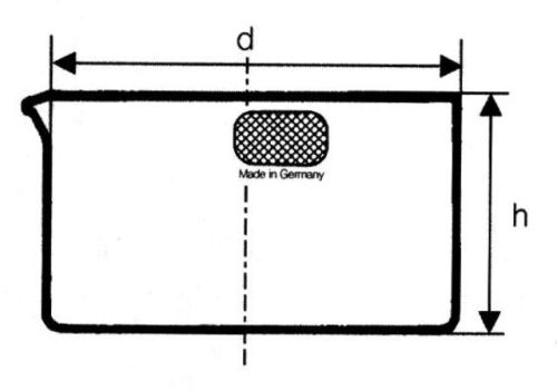 Kristályosító csésze kiöntővel