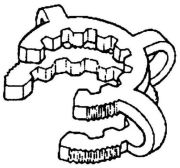 Joint clip, yellow, NS 40