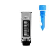 MI500 500 µl (szövet) fagyasztó cső belső menettel, 2D kód alul, 1D & HR kód oldalt, kék kupakkal, aszeptikus, ömlesztett kiszerelés, 4800 db / doboz