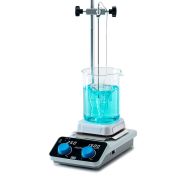 AREC 4 Digital heating magnetic stirrer, ceramic, with sensor, rod, clamp