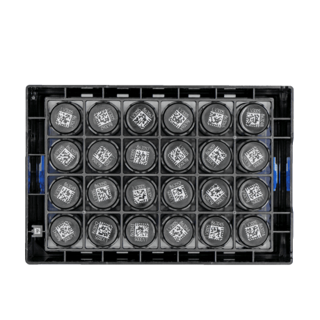 2D kód a csövek alján