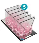 Stainless steel holder for 6 bags 400 ml