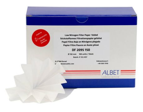 Alacsony nitrogéntartalmú és foszfátmentes szűrőpapír