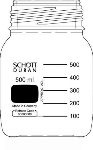 Laboratóriumi üveg, GLS 80