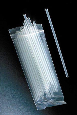 Food industry straw-like pipette, sterile