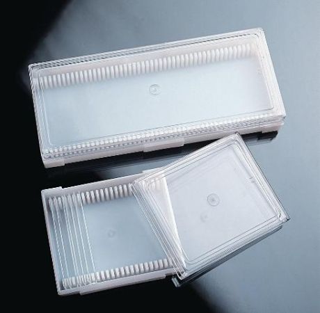 Tárgylemeztartó doboz átlátszó levehető fedelű