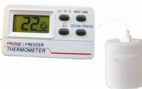 Digitális hőmérő hűtő/fagyasztó és helyiséglevegő mérésére