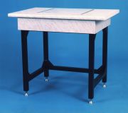 High stability vibration isolation table for analytical balance support, 90cm wide, symmetrical